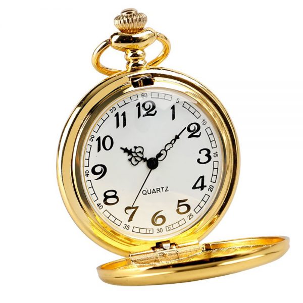 Reloj de Bolsillo plateado con Cadena y Grabado en caja con corona de  cebolla retro – 24Joyas tienda de compra de relojes y joyas