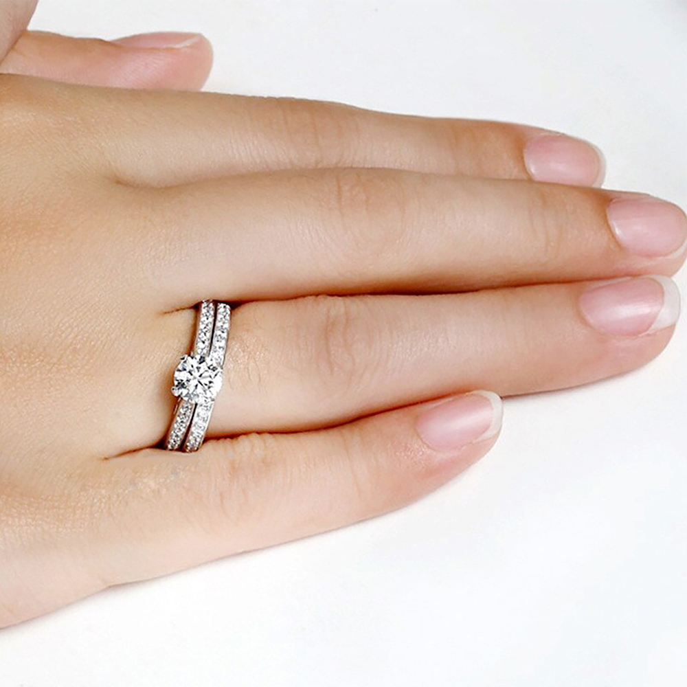 Aooaz Alianzas de boda para parejas, anillo de diamante de plata con anillo  cruzado en X para pareja, Woman 11 Man 8, circonita cúbica : :  Ropa, Zapatos y Accesorios